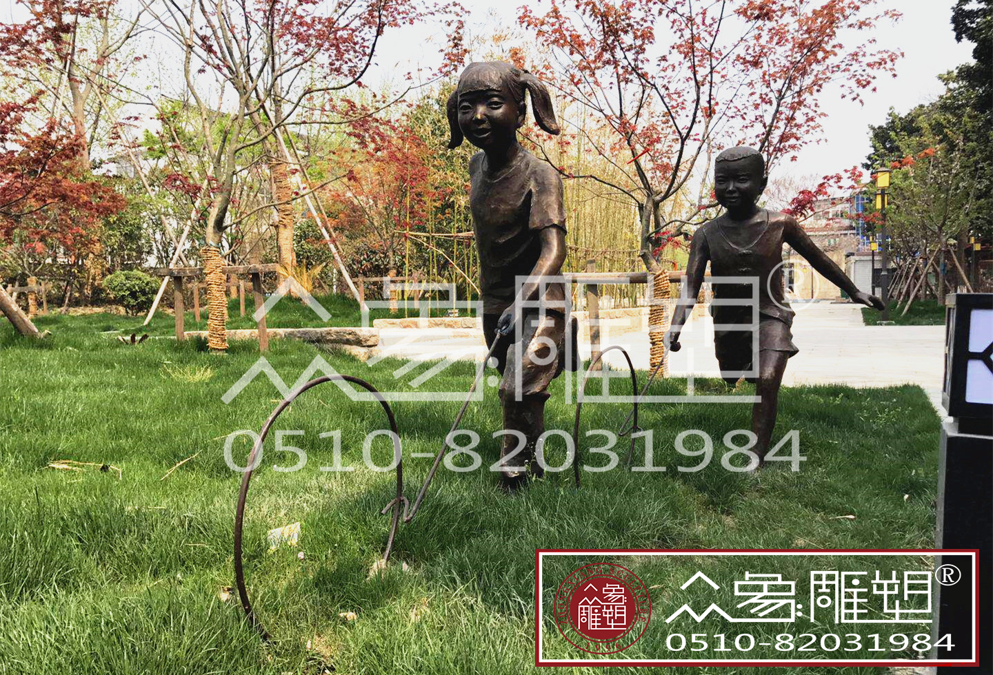 滾鐵環(huán)小男孩(高1200mm厚度4-5mm)_副本.jpg 鑄銅人物雕塑滾鐵環(huán)小男孩.jpg