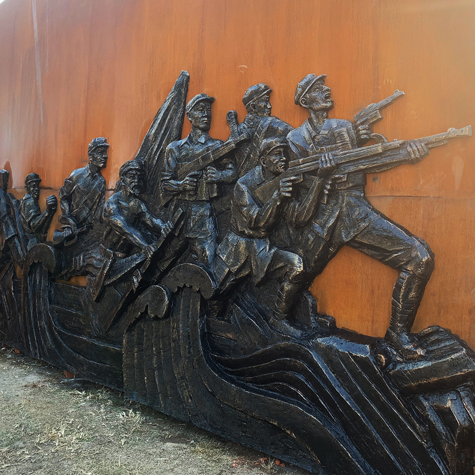 江陰玻璃鋼浮雕雕塑